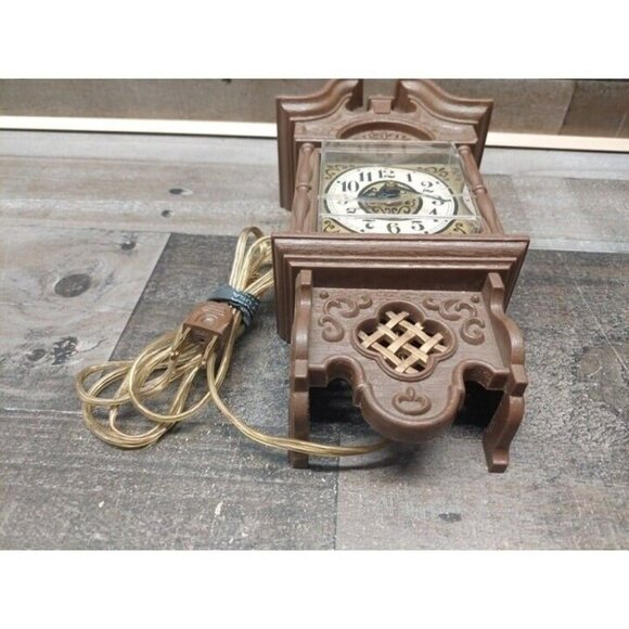 Vintage Spartus Plastic Case Wall Clock Model 5876? Tested And Working - Picture 2 of 9